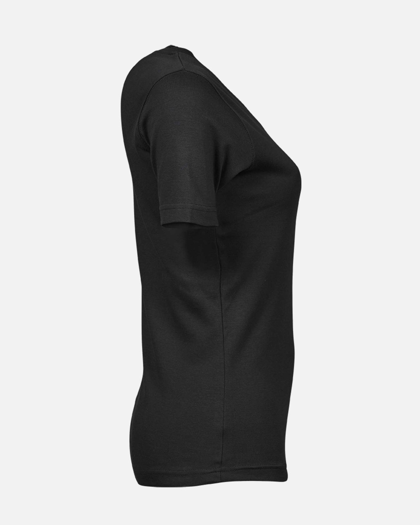 Damen Classic T-Shirt Schwarz/ Weiss