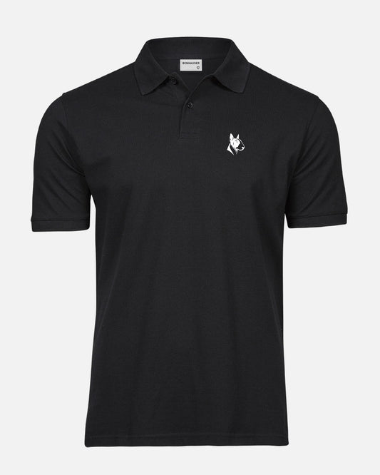 Herren Classic Polo-Shirt Schwarz/Weiß