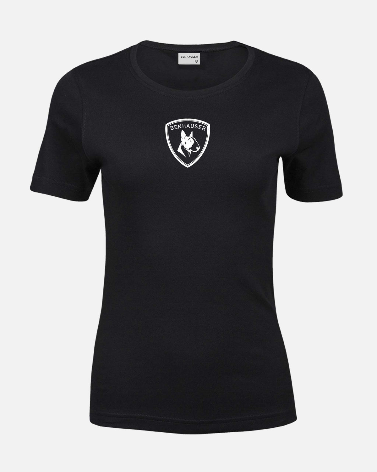 Damen Classic T-Shirt Schwarz/ Weiss - BENHAUSER